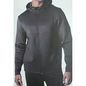 Spyder Men's Full Zip Hoodie Size Large NWT Black Ribbed